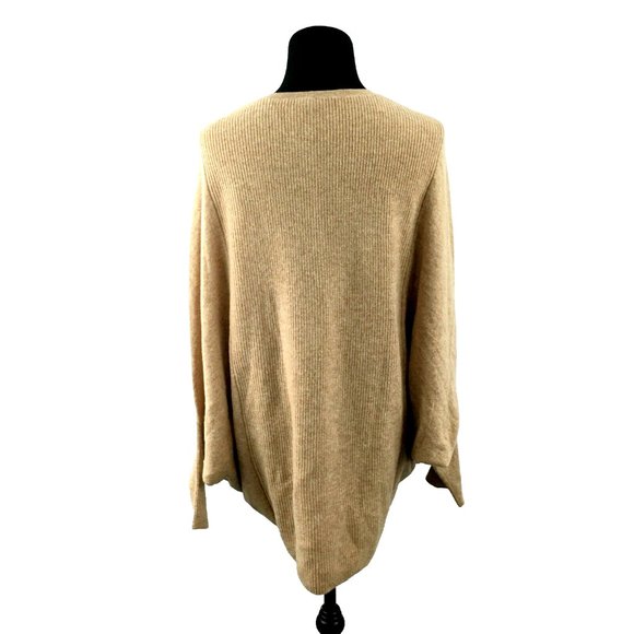 J MCLAUGHLIN women's sz L Rudd cashmere sweater - camel dolman sleeve $298 - Picture 5 of 7